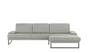 Gallery M Leder Ecksofa  Viola ¦ grau Polstermöbel > Sofas > Ecksofas - Höffner