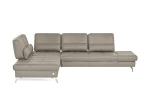 JOOP! Ecksofa Leder  Loft 8108 ¦ grau Polstermöbel > Sofas > Ecksofas - Höffner