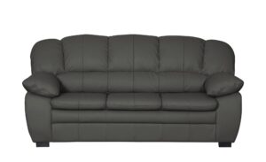 uno Ledersofa  Casino ¦ grau Polstermöbel > Sofas > 3-Sitzer - Höffner