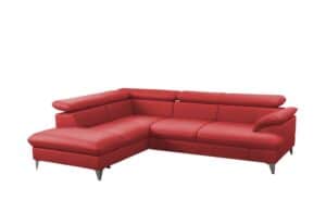 uno Ecksofa  David ¦ rot Polstermöbel > Sofas > Ecksofas - Höffner