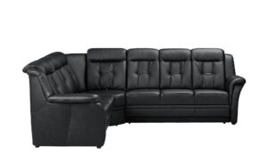 Polstermöbel Oelsa Komfort-Ecksofa aus Leder  Andorra ¦ schwarz Polstermöbel > Sofas > Ecksofas - Höffner