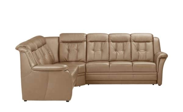 Polstermöbel Oelsa Ecksofa Leder  Andorra ¦ braun Polstermöbel > Sofas > Ecksofas - Höffner