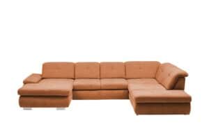 Lounge Collection Wohnlandschaft Flachgewebe  Affair ¦ orange Polstermöbel > Sofas > Wohnlandschaften - Höffner