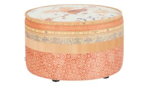 bassetti by SCHRÖNO Pouf  Tino ¦ orange Ø: 63 Polstermöbel > Hocker > Sitzpouf - Höffner