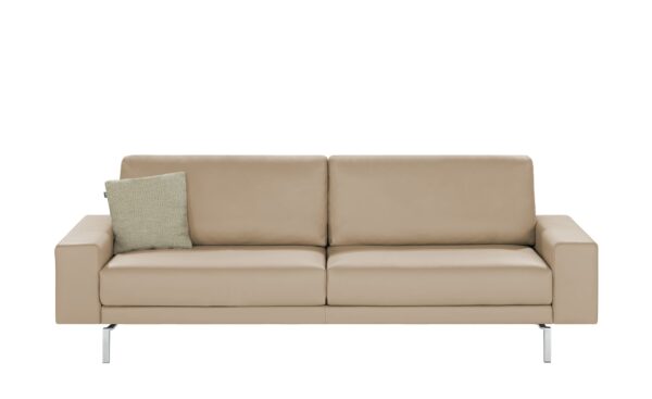 hülsta Sofa Sofabank aus Leder  HS 450 ¦ beige Polstermöbel > Sofas > Einzelsofas - Höffner