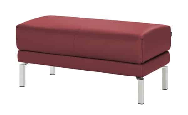 hülsta Sofa Polsterbank Leder  HS 450 ¦ rot Polstermöbel > Hocker - Höffner