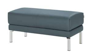 hülsta Sofa Polsterbank Leder  HS 450 ¦ blau Polstermöbel > Hocker - Höffner