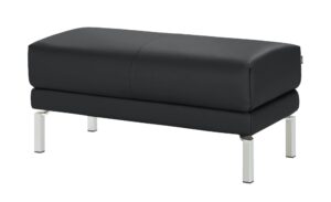 hülsta Sofa Polsterbank Leder  HS 450 ¦ schwarz Polstermöbel > Hocker - Höffner