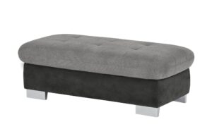 Lounge Collection Polsterhocker XXL  Davinci ¦ schwarz Polstermöbel > Hocker - Höffner