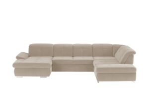 Lounge Collection Wohnlandschaft Mikrofaser  Affair ¦ beige Polstermöbel > Sofas > Wohnlandschaften - Höffner