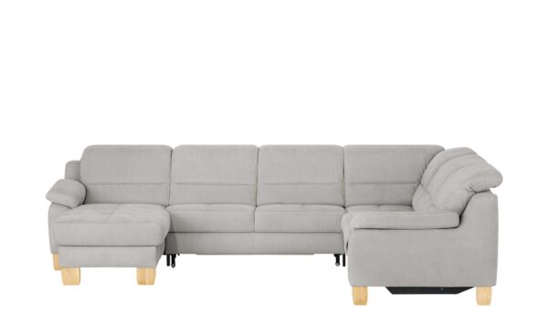 meinSofa Wohnlandschaft  Hanna ¦ grau Polstermöbel > Sofas > Schlafsofas - Höffner