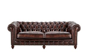 uno Sofa  Chesterfield ¦ braun Polstermöbel > Sofas > 3-Sitzer - Höffner