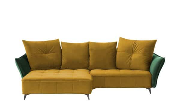 Ecksofa  Crease ¦ gelb Polstermöbel > Sofas > Ecksofas - Höffner