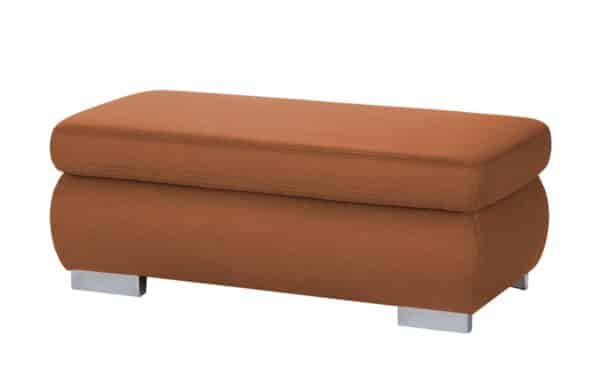 Lounge Collection XXL-Hocker  Kathrin ¦ orange Polstermöbel > Hocker - Höffner