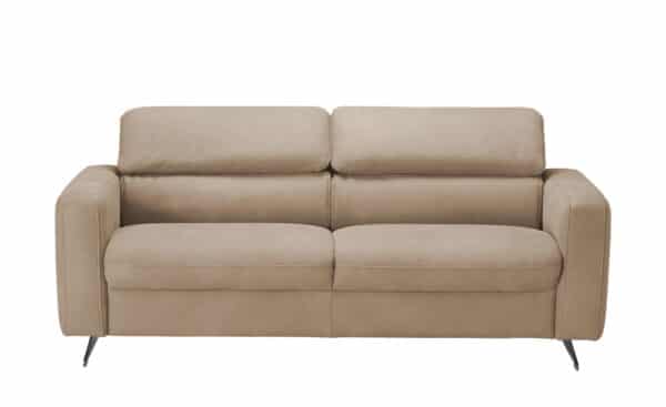 Wohnwert Ledersofa  Carisma ¦ beige Polstermöbel > Sofas > 2-Sitzer - Höffner