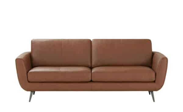 SOHO Ledersofa  Smile ¦ braun Polstermöbel > Sofas > 3-Sitzer - Höffner