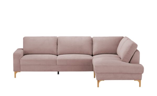 VIVA Cord-Sofa  Capa ¦ rosa/pink Polstermöbel > Sofas > Ecksofas - Höffner