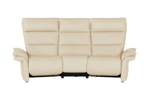 Wohnwert Trapezsofa aus Leder  Corvina ¦ creme Polstermöbel > Sofas > 3-Sitzer - Höffner