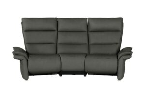 Wohnwert Trapezsofa aus Leder  Corvina ¦ grau Polstermöbel > Sofas > 3-Sitzer - Höffner