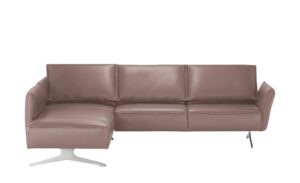 KOINOR Ecksofa Leder  Vineto ¦ rosa/pink Polstermöbel > Sofas > Ecksofas - Höffner