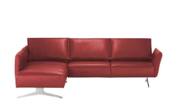 KOINOR Ecksofa Leder  Vineto ¦ rot Polstermöbel > Sofas > Ecksofas - Höffner