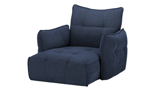 bobb Longchair  Jeaneva ¦ blau Polstermöbel > Sessel > Polstersessel - Höffner