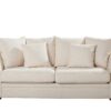 Landhaus-Sofa  weiß - Flachgewebe Olivia ¦ weiß Polstermöbel ></noscript> Sofas > 3-Sitzer - Höffner