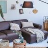 Ecksofa impré Kastanienbraun