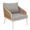 Outdoor-Sessel impré Natur/Weiß/Grau