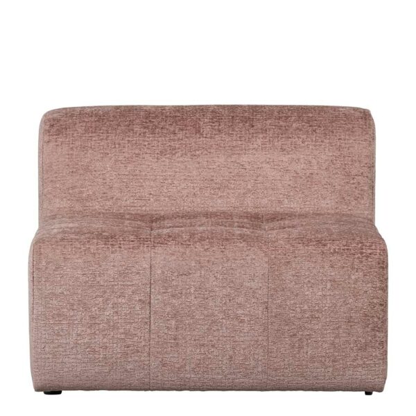 Samt Modular Couch in Nude 90 cm breit 100 cm tief