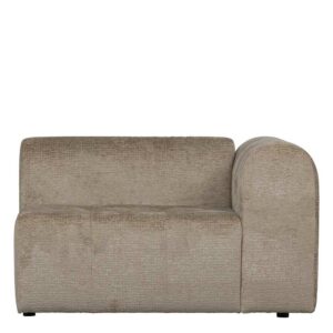 Struktursamt Einsitzer Sofa in Cremefarben 120 cm breit