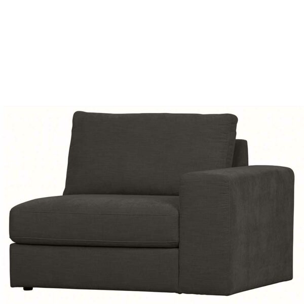 Einsitzer Sofa in Anthrazit Armlehne rechts