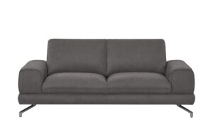 smart Sofa  dunkelgrau - Stoff Bonika ¦ grau Polstermöbel > Sofas > 2-Sitzer - Höffner