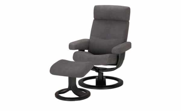 Nordic Life Sessel-Hocker-Set  INC83 ¦ grau Polstermöbel > Sessel > Fernsehsessel - Höffner