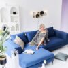 Ecksofa impré Blau