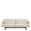Polstercouch im Skandi Design Vierfußgestell aus Holz