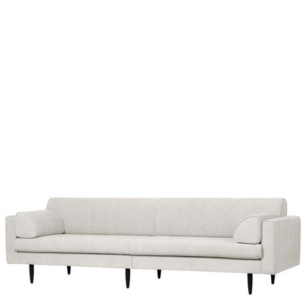 Skandi Design Sofa mit Fußgestell aus Metall drei Sitzplätzen