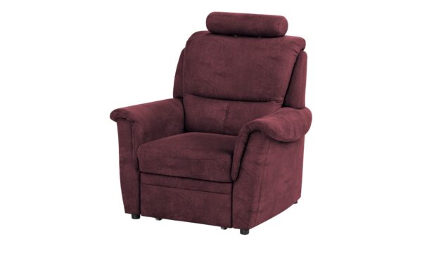 meinSofa Sessel mit Hocker  Chris ¦ rot Polstermöbel > Sessel > Fernsehsessel - Höffner