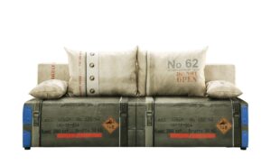 Schlafsofa  Denny Premium ¦ grau ¦ Maße (cm): B: 91 H: 88 T: 193 Polstermöbel > Sofas > 2-Sitzer - Höffner