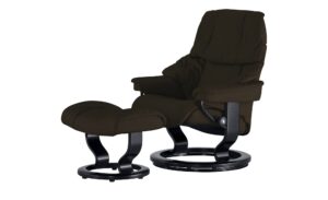 Stressless Relaxsessel mit Hocker  Reno L ¦ braun ¦ Maße (cm): B: 88 H: 108 T: 78 Polstermöbel > Sessel > Ledersessel - Höffner