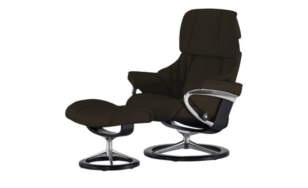 Stressless Relaxsessel mit Hocker  Reno S ¦ braun ¦ Maße (cm): B: 79 H: 109 T: 75 Polstermöbel > Sessel > Ledersessel - Höffner