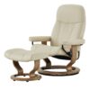 Stressless Relaxsessel mit Hocker  Consul L ¦ creme ¦ Maße (cm): B: 85 H: 100 T: 77 Polstermöbel ></noscript> Sessel > Relaxsessel - Höffner
