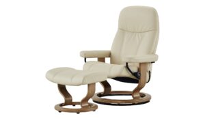 Stressless Relaxsessel mit Hocker  Consul L ¦ creme ¦ Maße (cm): B: 85 H: 100 T: 77 Polstermöbel > Sessel > Relaxsessel - Höffner