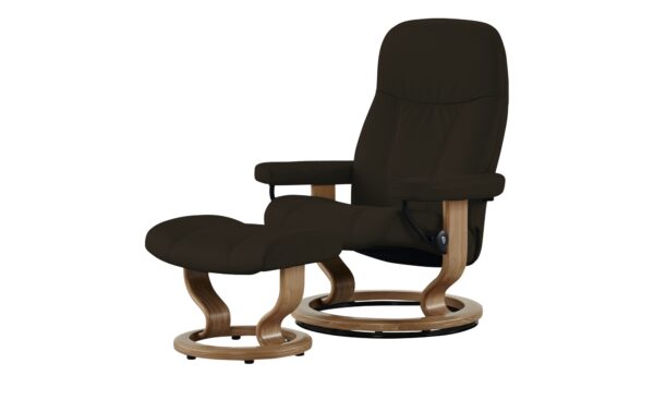 Stressless Relaxsessel mit Hocker  Consul L ¦ braun ¦ Maße (cm): B: 85 H: 100 T: 77 Polstermöbel > Sessel > Relaxsessel - Höffner