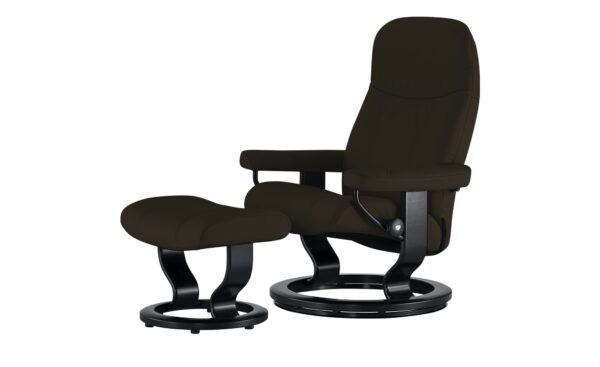 Stressless Relaxsessel mit Hocker  Consul S ¦ braun ¦ Maße (cm): B: 72 H: 94 T: 70 Polstermöbel > Sessel > Relaxsessel - Höffner