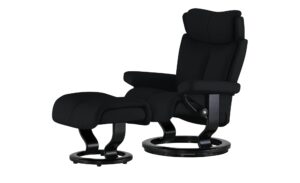 Stressless Relaxsessel mit Hocker  Magic L ¦ schwarz ¦ Maße (cm): B: 90 H: 111 T: 82 Polstermöbel > Sessel > Ledersessel - Höffner