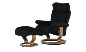 Stressless Relaxsessel mit Hocker  Magic L ¦ schwarz ¦ Maße (cm): B: 90 H: 111 T: 82 Polstermöbel > Sessel > Ledersessel - Höffner