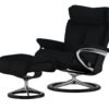 Stressless Relaxsessel mit Hocker  Magic L ¦ schwarz ¦ Maße (cm): B: 91 H: 112 T: 84 Polstermöbel ></noscript> Sessel > Ledersessel - Höffner