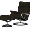 Stressless Relaxsessel mit Hocker  Magic M ¦ braun ¦ Maße (cm): B: 82 H: 112 T: 78 Polstermöbel ></noscript> Sessel > Ledersessel - Höffner