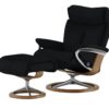 Stressless Relaxsessel mit Hocker  Magic M ¦ schwarz ¦ Maße (cm): B: 82 H: 112 T: 78 Polstermöbel ></noscript> Sessel > Ledersessel - Höffner